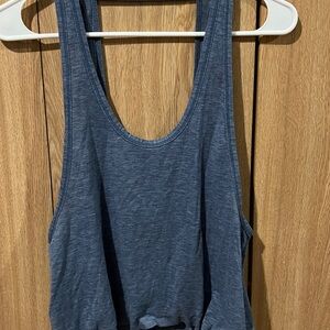 Blue Sleeveless Women's Top